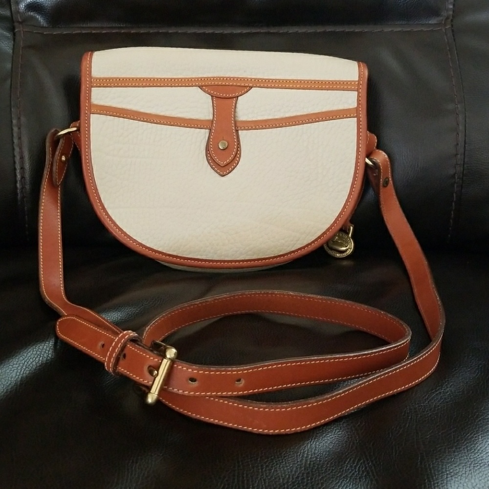 90's Vintage Dooney & Bourke AWL Cavalry crossbody - Picture 3 of 7